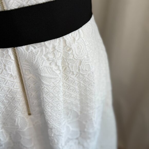 WHBM Lace Dress White with Black Sash Size 4 NWT - Picture 8 of 10